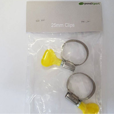 25mm Clips - Yellow Tab - Bulk Pack 50